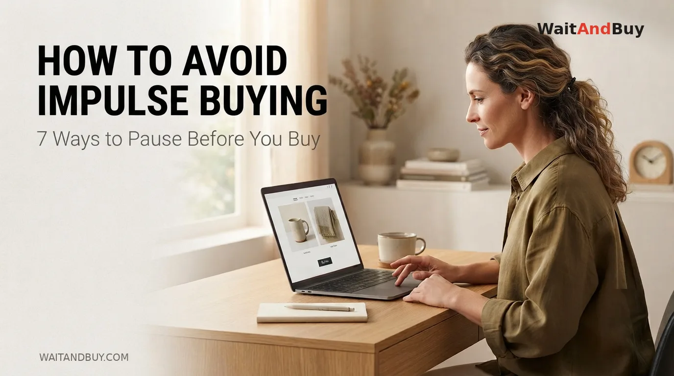 How to Avoid Impulse Buying: 7 Practical Ways to Pause - Mindful Spending & Impulse Buying Illustration