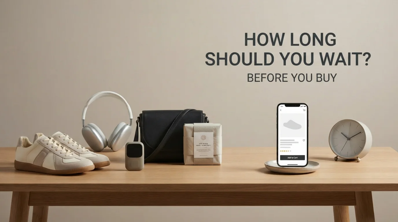 How Long Should You Wait Before Buying Something? - Mindful Spending & Impulse Buying Illustration